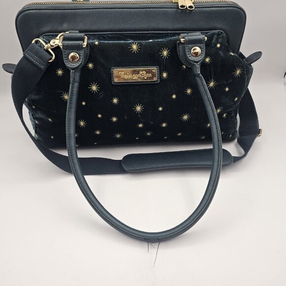 House of Flynn Purse Camera Bag Travel Shoulder Bag Hand Bag Green Velvet LARGE - Picture 4 of 16